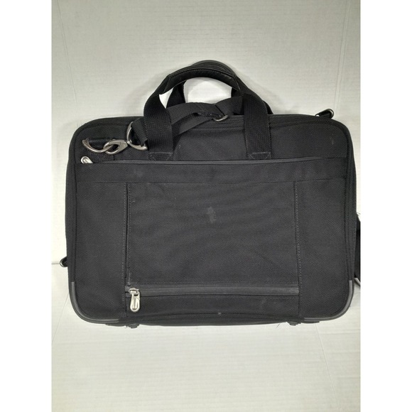 Briggs & Riley Travelware Expandable 17"x 13" Cabin Laptop Bag Black BB104X-4 - Picture 6 of 11